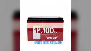 Upgrade to 12V 100Ah LiFePO4 Battery for Long Life