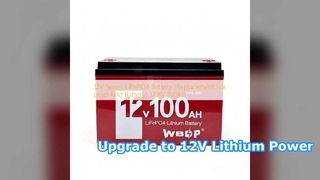 Upgrade to 12V 100Ah LiFePO4 Battery for Long Life
